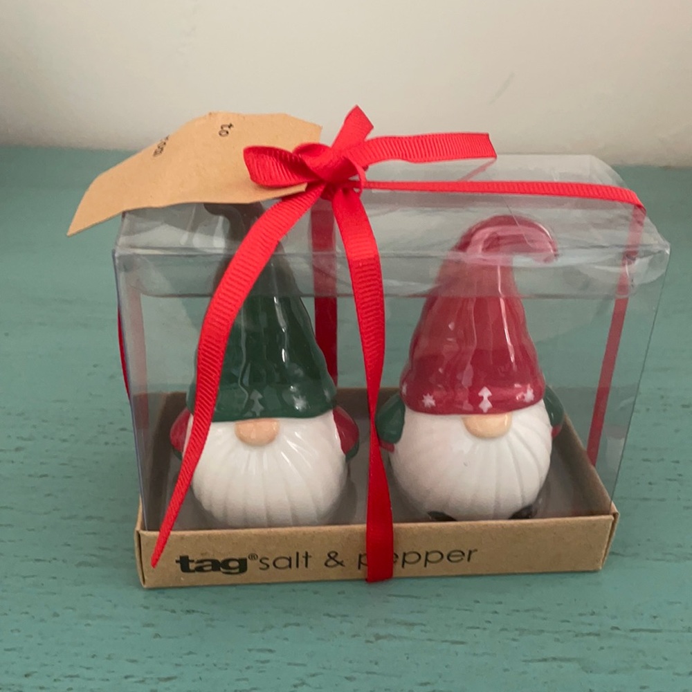 Tag Gnome Salt and Pepper Shakers